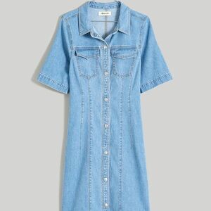 Madewell denim dress (never worn). Snaps all the way down.